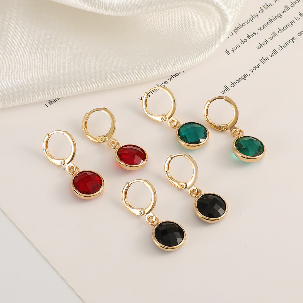 Color Transparent Crystal Ear Clips Affordable Luxury Fashion French Style