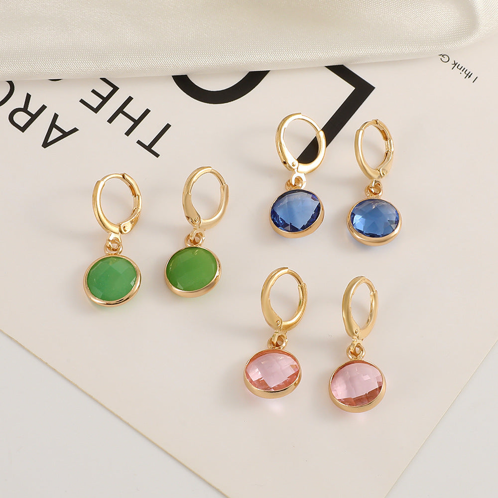 Color Transparent Crystal Ear Clips Affordable Luxury Fashion French Style