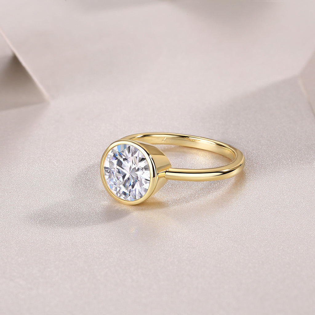 Time Bubble Large Diamond Ring Luxury Fashion Set Moissanite Silver Ring