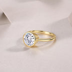Time Bubble Large Diamond Ring Luxury Fashion Set Moissanite Silver Ring