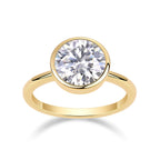 Time Bubble Large Diamond Ring Luxury Fashion Set Moissanite Silver Ring