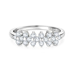 Moissanite S925 Sterling Silver Ring Niche Advanced Sense
