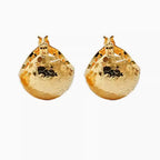925 Sterling Silver Three-dimensional Women's Earrings With Buckle And Fabric Style