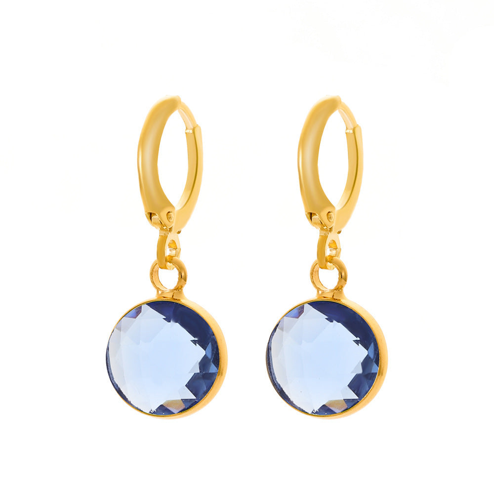 Color Transparent Crystal Ear Clips Affordable Luxury Fashion French Style